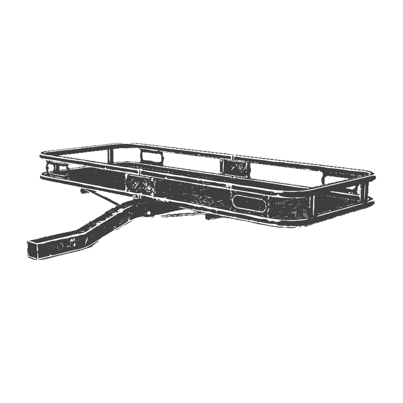 grey hitch cargo carrier sketch